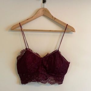 Lace crop top